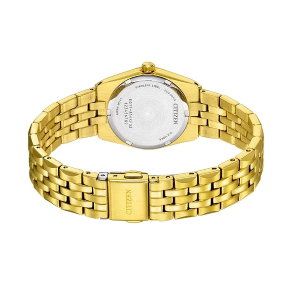 Citizen Corso Women's Gold-Tone Black Dial Eco-Drive Watch EW2293-56E