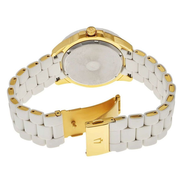 Bulova Women's White Dial Quartz Watch 98N102