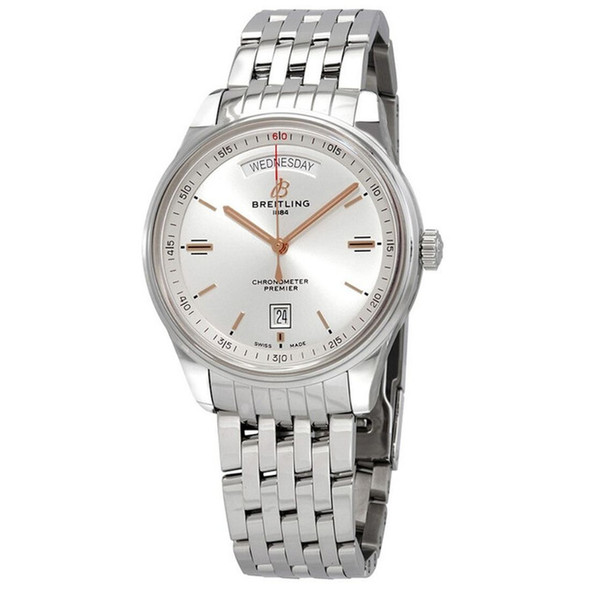 Breitling Premier Men's Silver Dial Automatic Watch A45340211G1A1