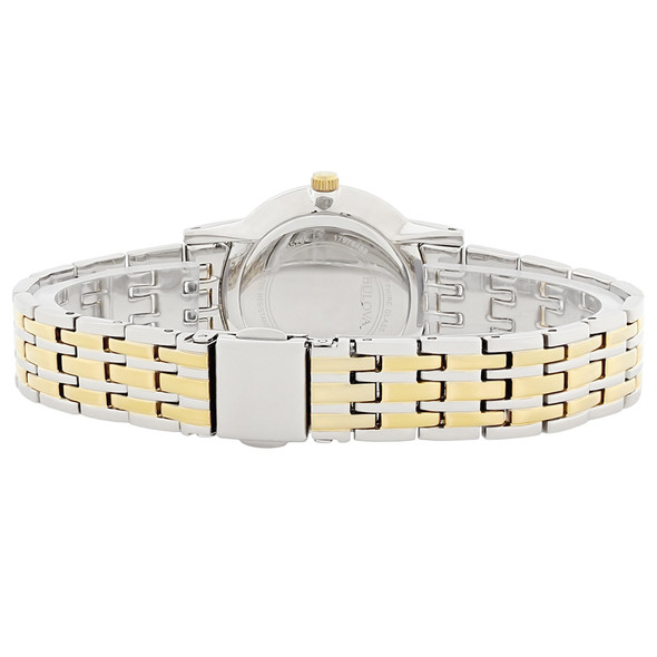 Bulova Quartz Women's Diamond Two Tone Bracelet Watch 98P115