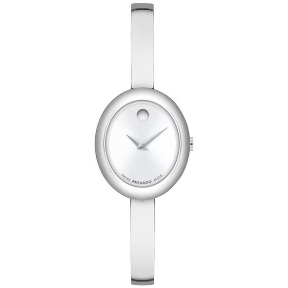 Movado Museum Bangle Collection Women's Quartz Silver Dial Watch 0608070