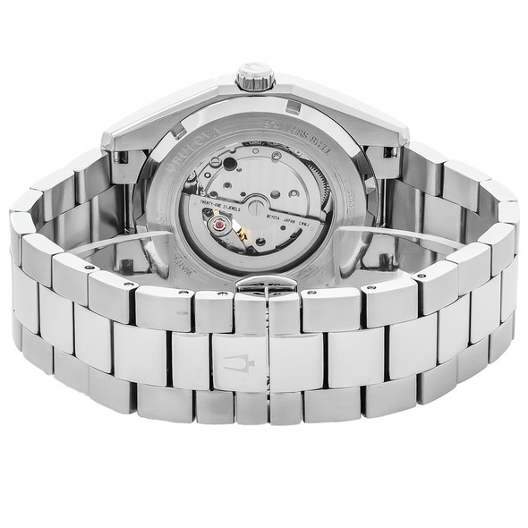 Bulova Surveyor Men's Stainless Steel Blue Dial Automatic Watch 96A275