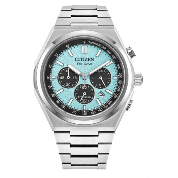 Citizen Eco-Drive Zenshin Men's Super Titanium Blue Dial Watch CA4610-85M