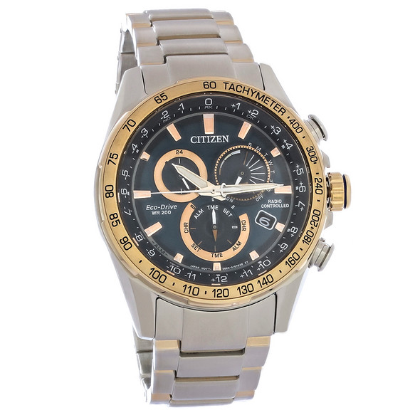 Citizen Eco-Drive PCAT Chronograph 2-Tone Rose Stainless Men's Watch CB5916-59L