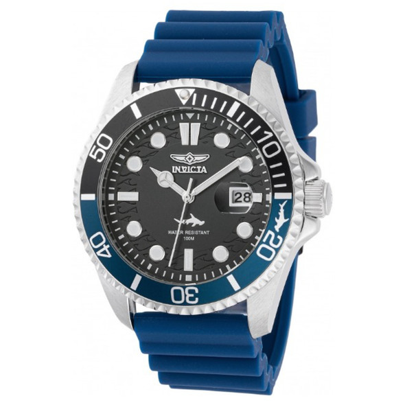Invicta Pro Diver Men's Black Dial Blue Silicone Quartz Watch 47165