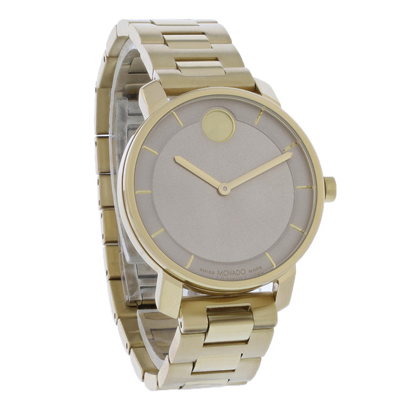 Movado BOLD Access Series Women's Gold ION PVD Stainless Quartz Watch 3601080