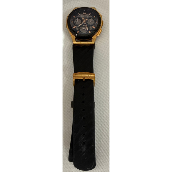 Bulova Curv Mens Rose Gold PVD Stainless Steel Chronograph Quartz Watch 98A185