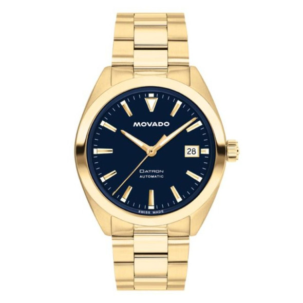 Movado Men's Heritage Series Datron Blue Dial Automatic Watch 3650235