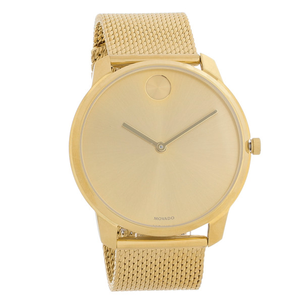 Movado Bold Men's Gold Tone PVD Steel Swiss Quartz Watch 3600588