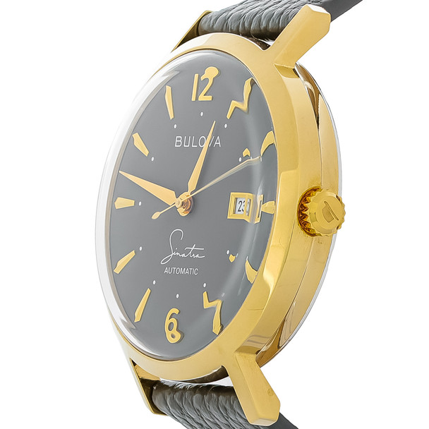 Bulova Frank Sinatra Aerojet Gold Tone PVD Automatic Men's Watch 97B203