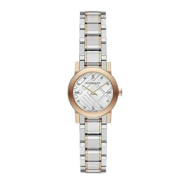 Burberry Women's The City Diamonds Two-Tone Rose Gold-Tone Quartz Watch BU9214