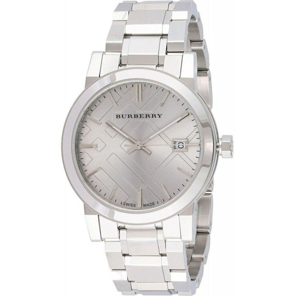 Burberry Grey Dial Stainless Steel Unisex Quartz Watch BU9035