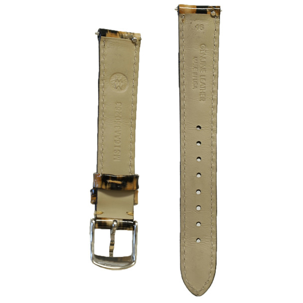 Michele Women's 16mm Leopard Print Leather Watch Band 301926200