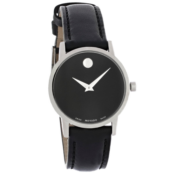 Movado Classic Museum Women's Leather Strap Swiss Quartz Watch 0607274