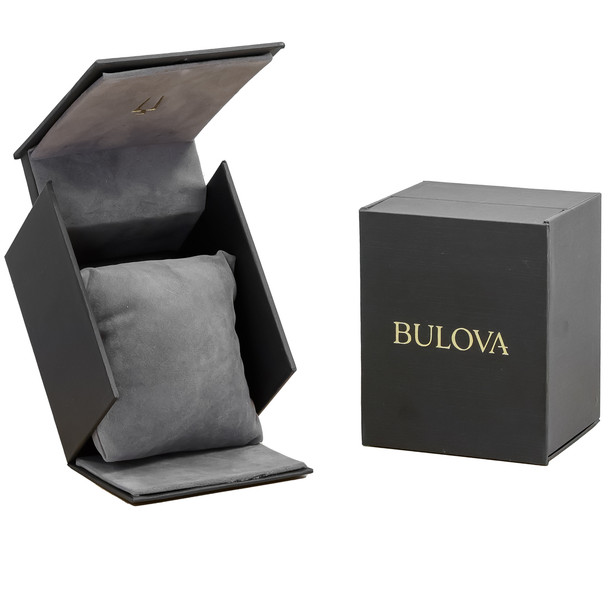 Bulova Surveyor Rose Gold SS Band with Charcoal Dial Women's Watch 97P156