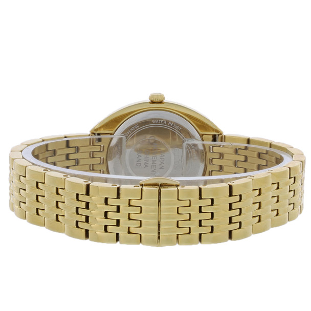 Bulova Classic Women's Gold PVD Stainless Diamond Quartz Watch 98R298