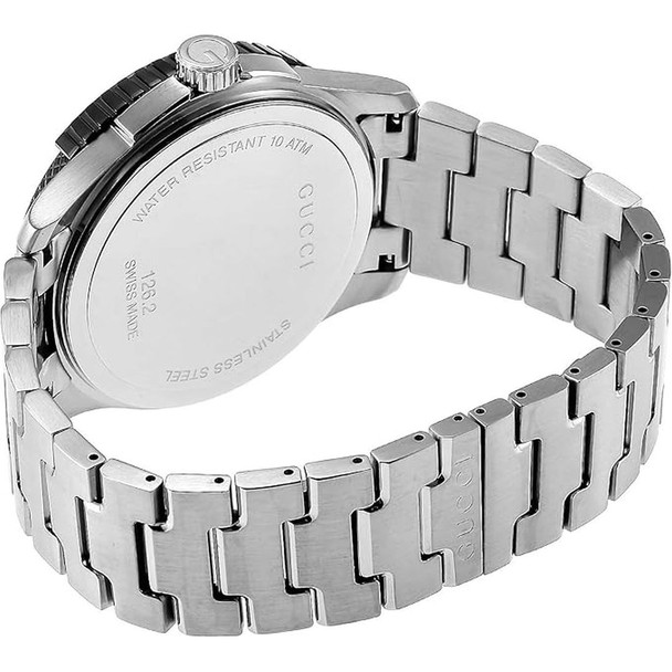 Gucci G-Timeless Men's Silver Dial Stainless steel Quartz Watch YA126280