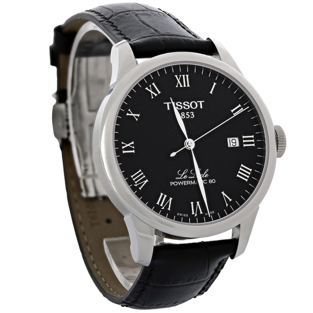 Tissot Le Locle Men's Black Leather Swiss Automatic Watch T006.407.16.053.00