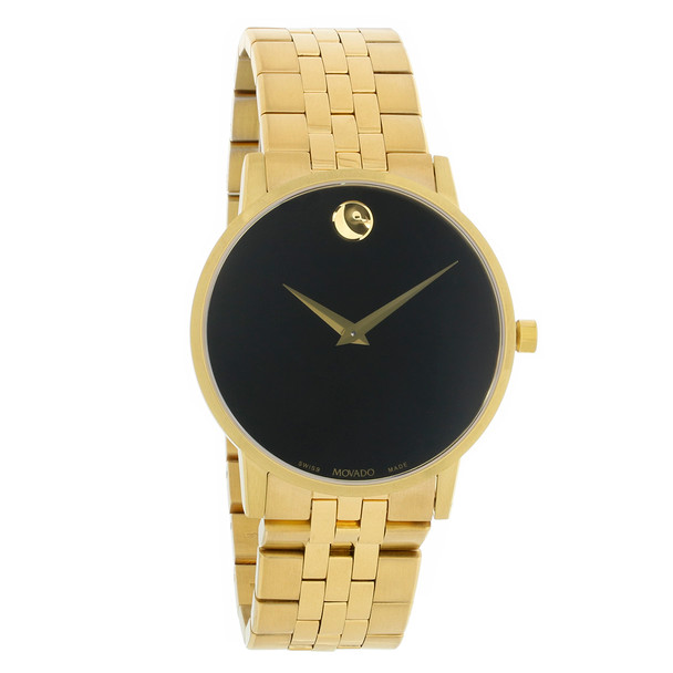 Movado Museum Classic Series Men's Black Dial Swiss Quartz Watch 0607203