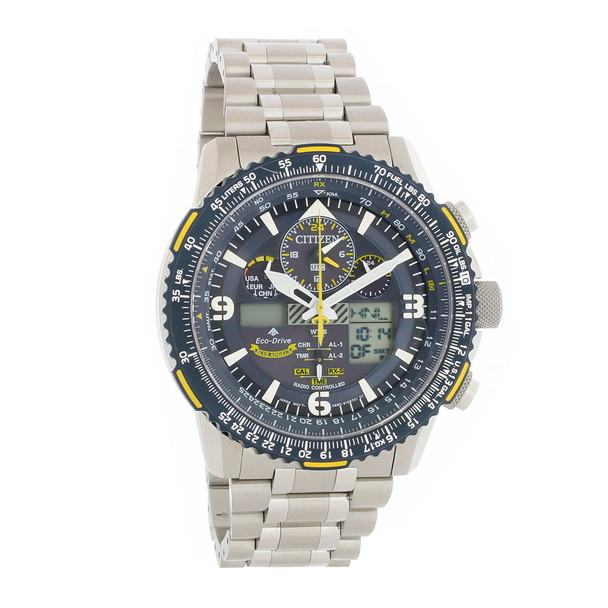 Citizen Eco-Drive Men's A-T Blue Angel Skyhawk Chronograph Watch JY8078-52L