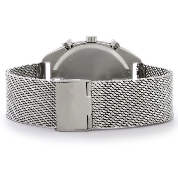 Caravelle By Bulova Men's Blue Dial Stainless Steel Quartz Watch 43K100