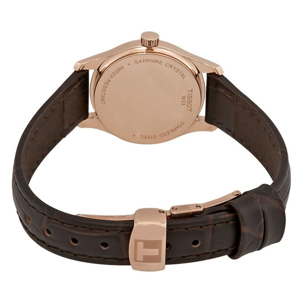 Tissot Tradition Thin Women's Quartz White Dial Leather Watch T063.009.36.018.00