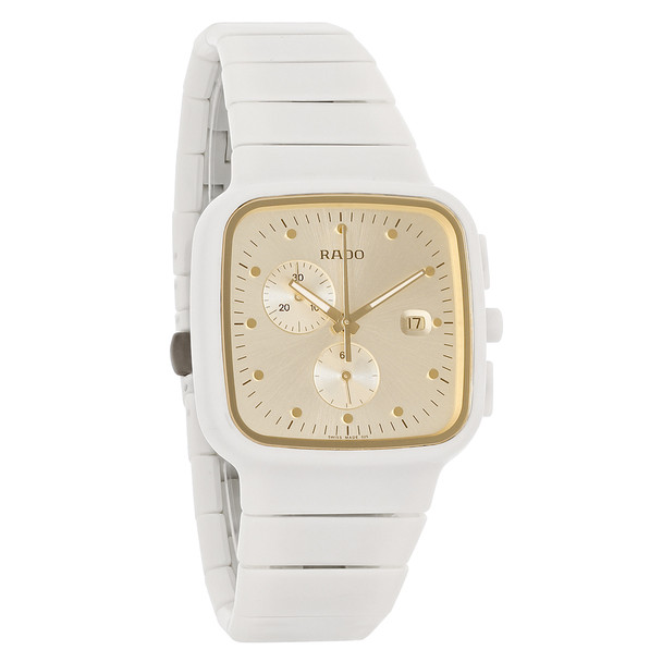 Rado Jubile R5.5 Women's White Ceramic Swiss Chronograph Quartz Watch R28392252