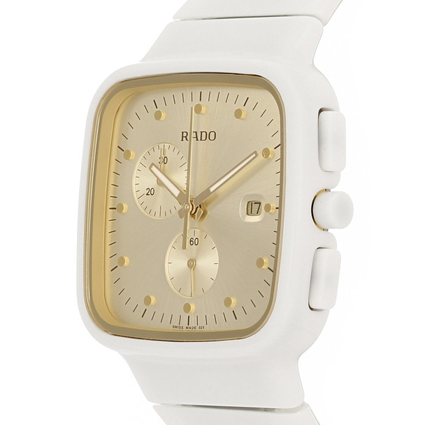 Rado Jubile R5.5 Women's White Ceramic Swiss Chronograph Quartz Watch R28392252