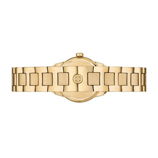Tory Burch Miller Women's Off White Dial Gold-Tone Quartz Watch TBW9062