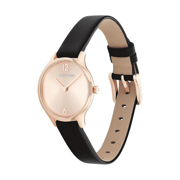 Calvin Klein Timeless Women's Rose-Gold Dial Quartz Watch 25200060
