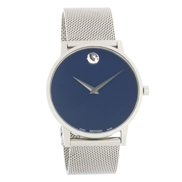 Movado Museum Classic Series Men's Blue Dial Swiss Quartz Watch 0607349