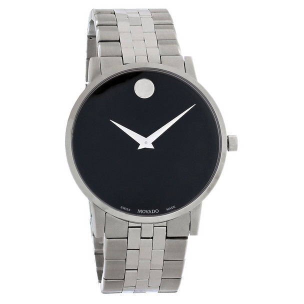 Movado Museum Classic Men's Black Dial Swiss Quartz Watch 0607199