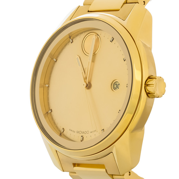 Movado Bold Verso Men's Gold Tone PVD Stainless Steel Quartz Watch 3600861