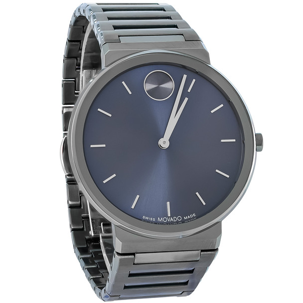 Movado Horizon Series Men's Grey ION PVD Stainless Quartz Watch 3601076
