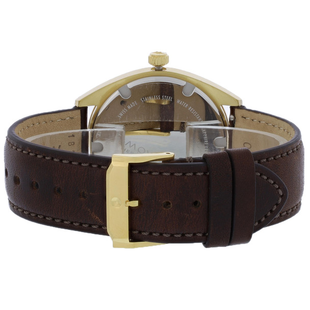 Movado Heritage Datron Men's Gold Tone PVD Stainless Quartz Watch 3650140