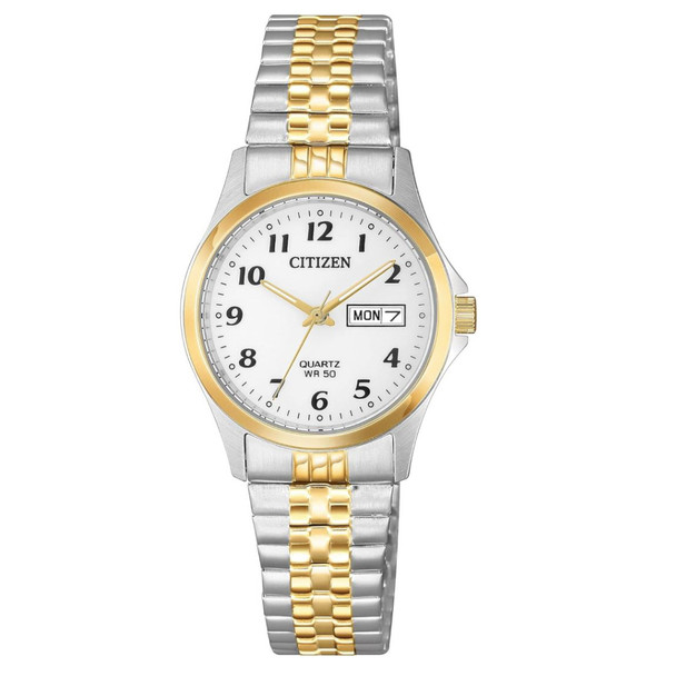Citizen Quartz White Dial Stainless Steel Expansion Women's Watch EQ2004-95A