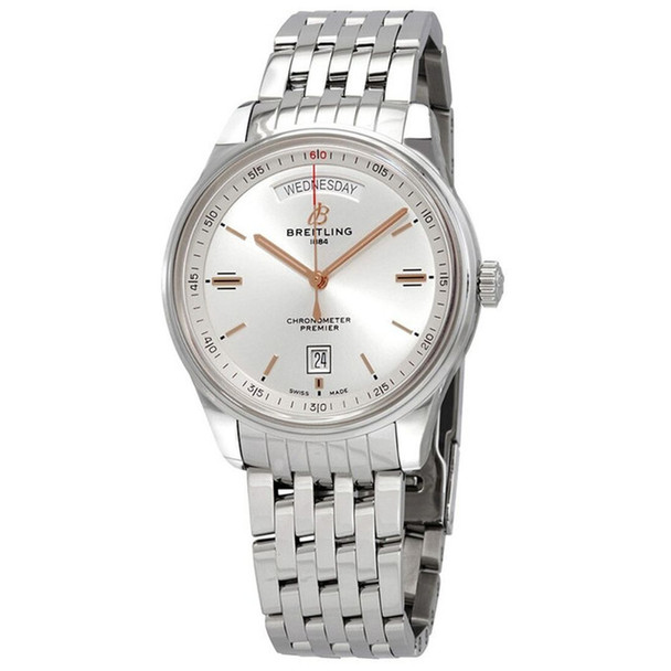 Breitling Premier Men's Silver Dial Automatic Watch A45340211G1A1