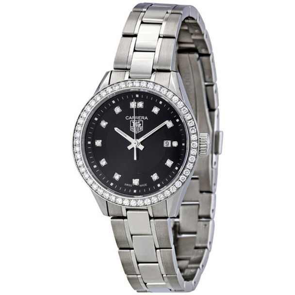 Tag Heuer Carrera Women's Black Dial Quartz Watch WV1412.BA0793