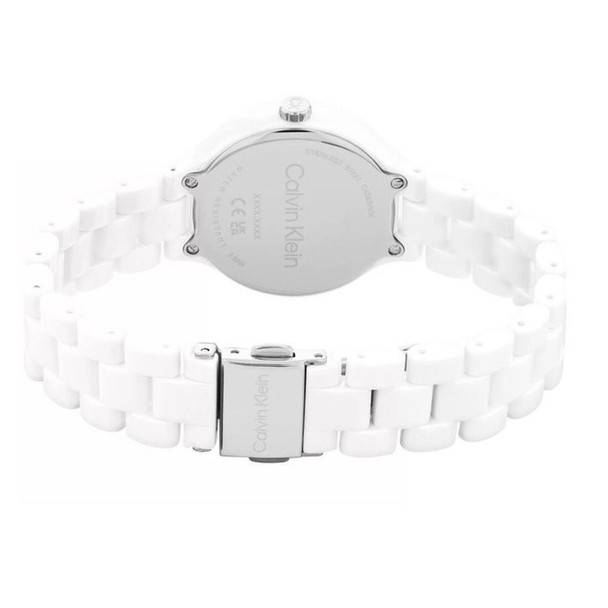 Calvin Klein Linked Women's White Dial Quartz Watch 25200076