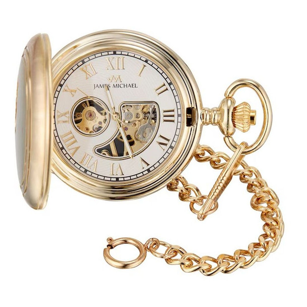 James Michael Men's Quartz Pocket Watch PMA011030W