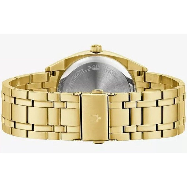 Bulova Classic Surveyor Men's Champagne Dial Stainless Steel Quartz Watch 97C115