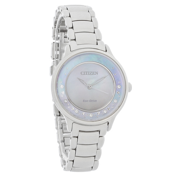 Citizen Eco-Drive Women's Circle of Time Stainless Steel Watch EM0380-81N