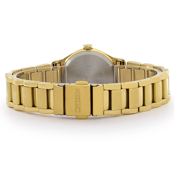 Citizen Eco-Drive Axiom Women's Gold Tone Diamond Watch EM0732-51P