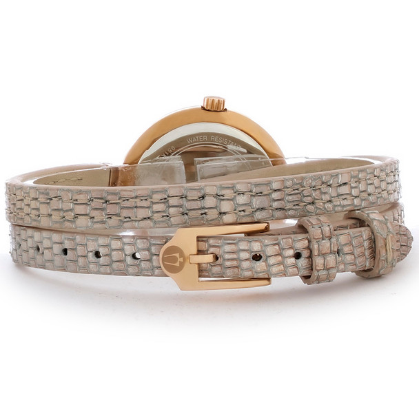 Bulova Rhapsody Women's Diamond Rose Gold Plated Stainless Quartz Watch 98R279