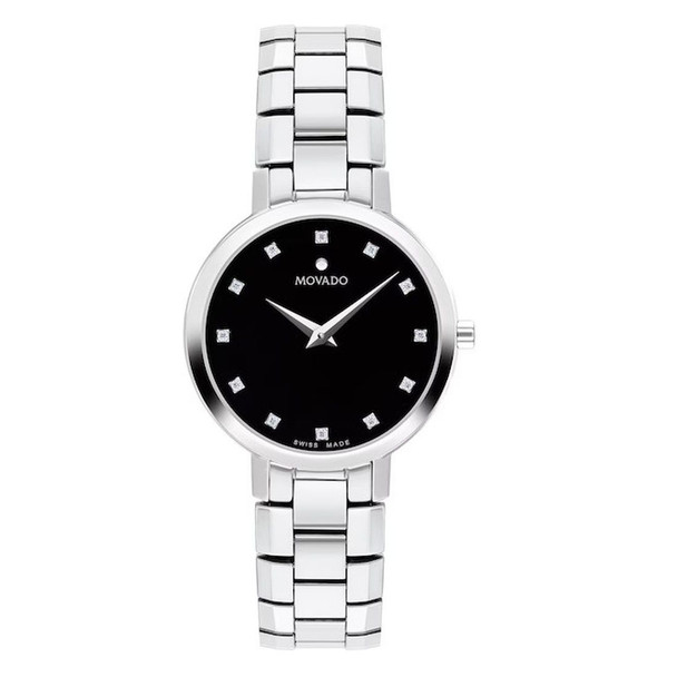 Movado Faceto Diamond Marker Women's Watch 0607866