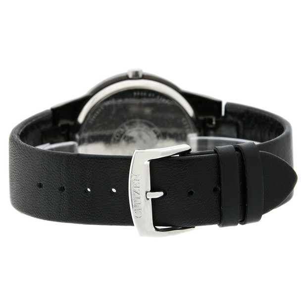 Citizen Eco-Drive Men's Axiom Series Black Leather Strap Watch AU1065-07E