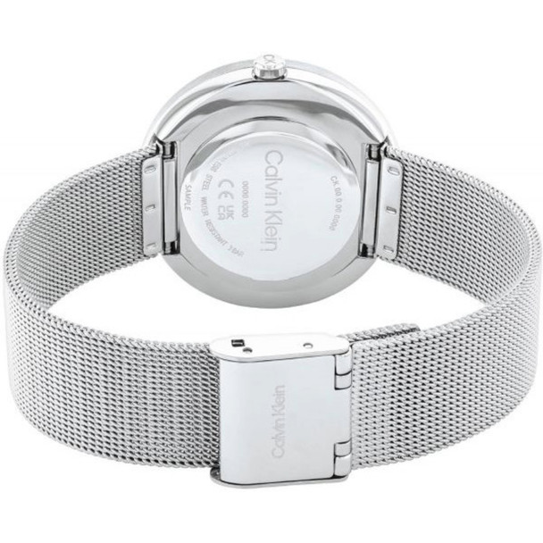 Calvin Klein Twist Women's Crystal Pink Dial Stainless Quartz Watch 25200149