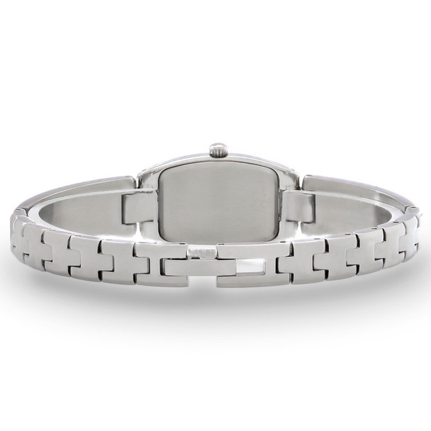 Bulova Women's Stainless Pave Crystal Dial, Bezel & Band Quartz Watch 96L235