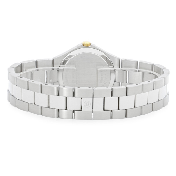 Movado Collection Women's Two Tone Black Dial Swiss Quartz Watch 0606910