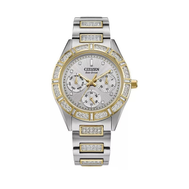 Citizen Eco-Drive Gemmed Stainless Quartz Women's Watch FD2074-55A